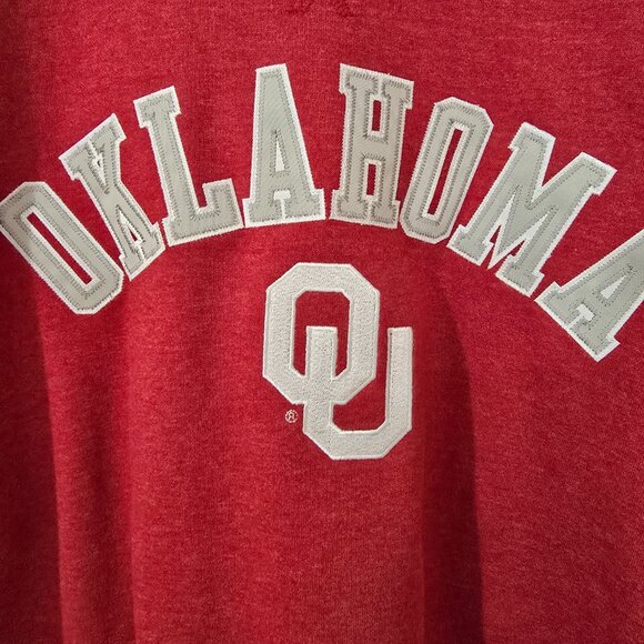 Oklahoma Sooners Men's Captivating Pullover Sweatshirt Red Size L NWT - Picture 3 of 8